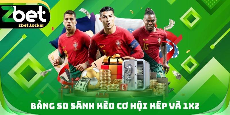 Bảng so sánh Kèo cơ hội kép và 1X2